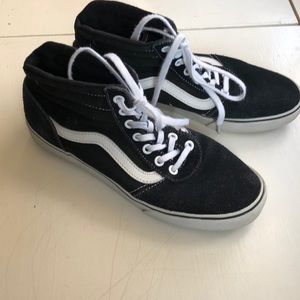 Vans black high tops women’s size 8
